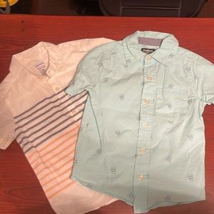 Bundle used boys size 4t and 5t button shirts